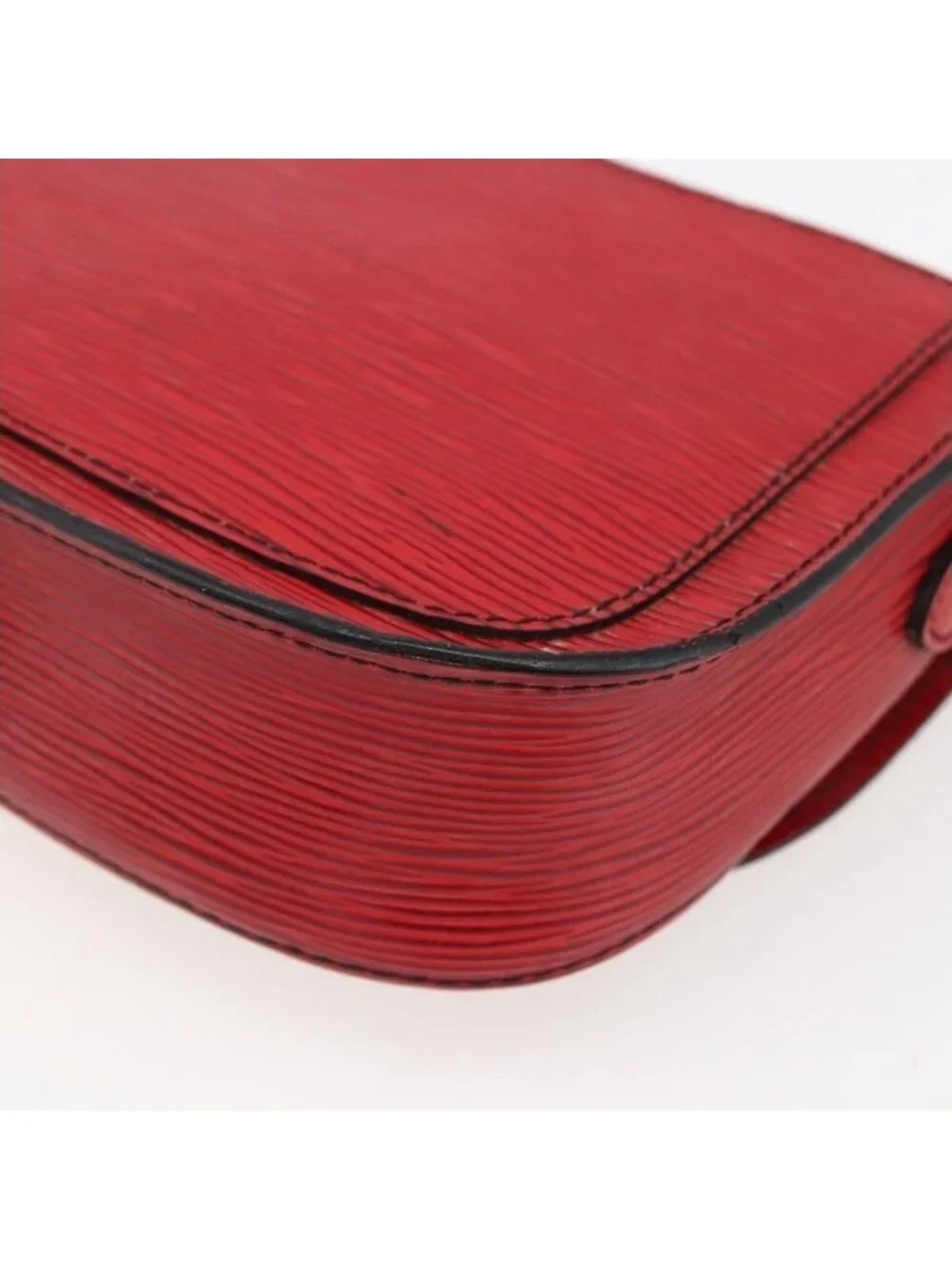 Authentic LOUIS VUITTON Epi Saint Cloud PM Shoulder Bag Red M52217 LV